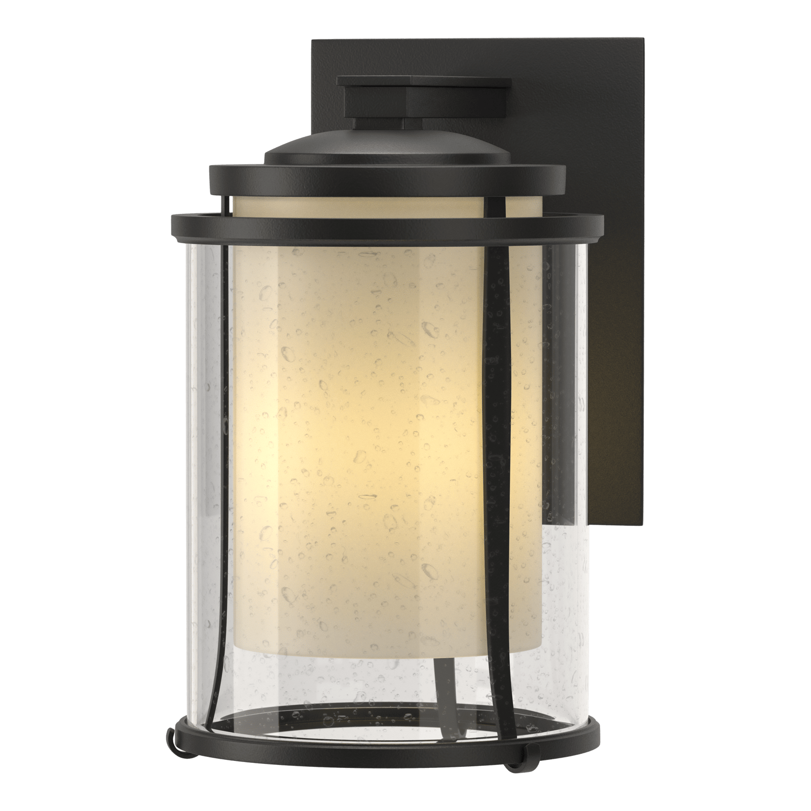 Hubbardton Forge Meridian Large Outdoor Sconce Outdoor l Wall Hubbardton Forge Coastal Black  