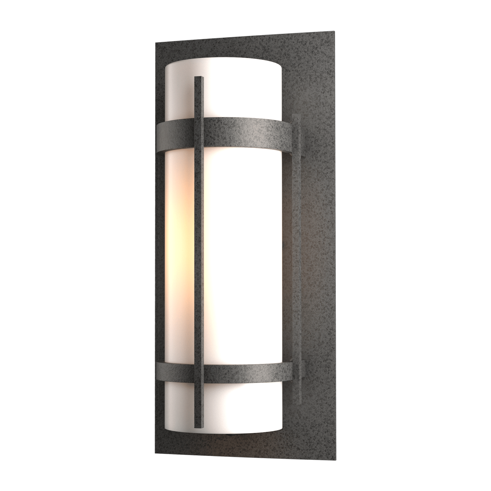 Hubbardton Forge Banded Outdoor Sconce Outdoor l Wall Hubbardton Forge Coastal Natural Iron  