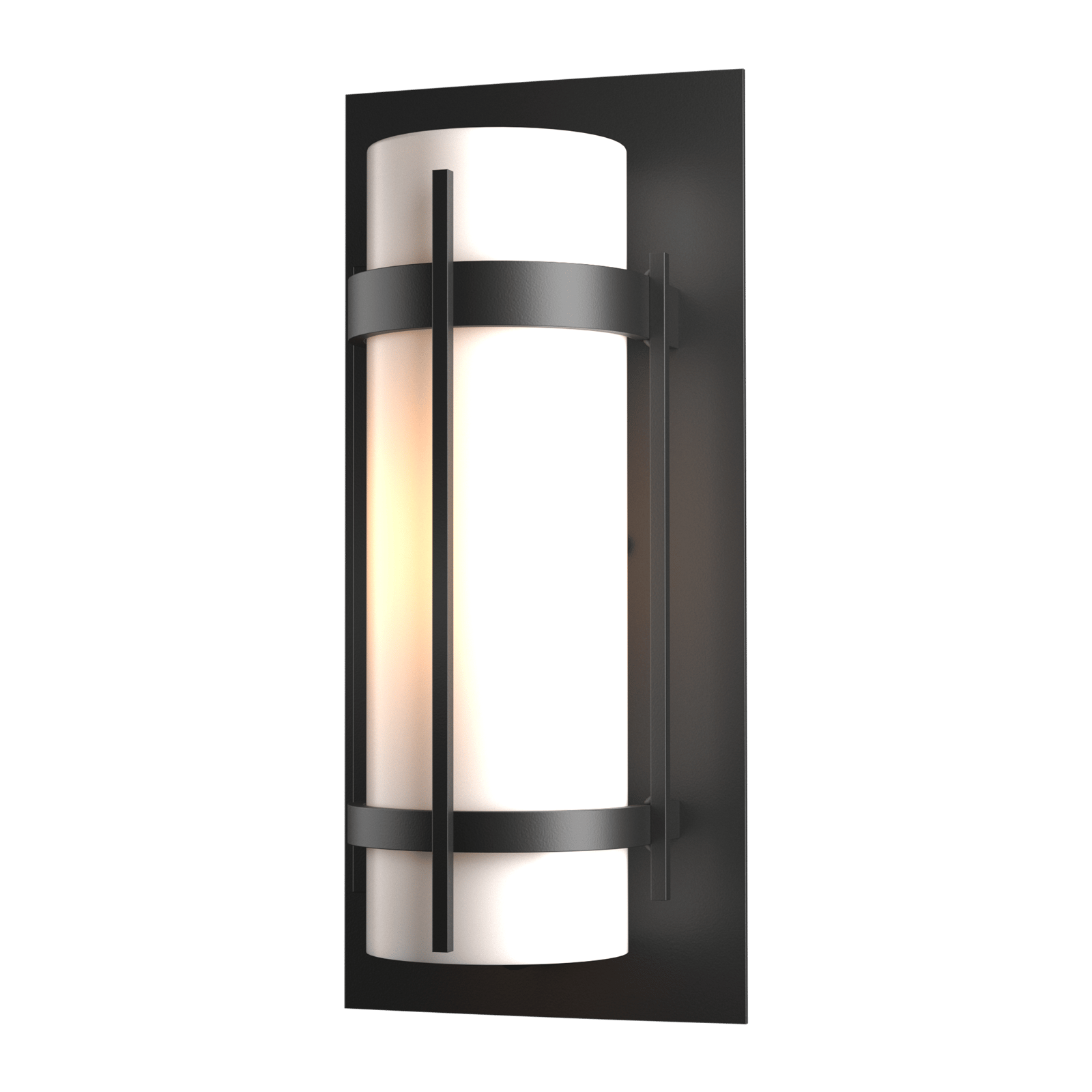Hubbardton Forge Banded Outdoor Sconce Outdoor l Wall Hubbardton Forge Coastal Black  