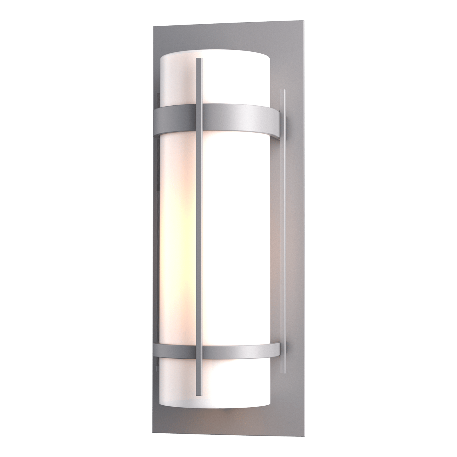 Hubbardton Forge Banded Large Outdoor Sconce Outdoor l Wall Hubbardton Forge Coastal Burnished Steel  