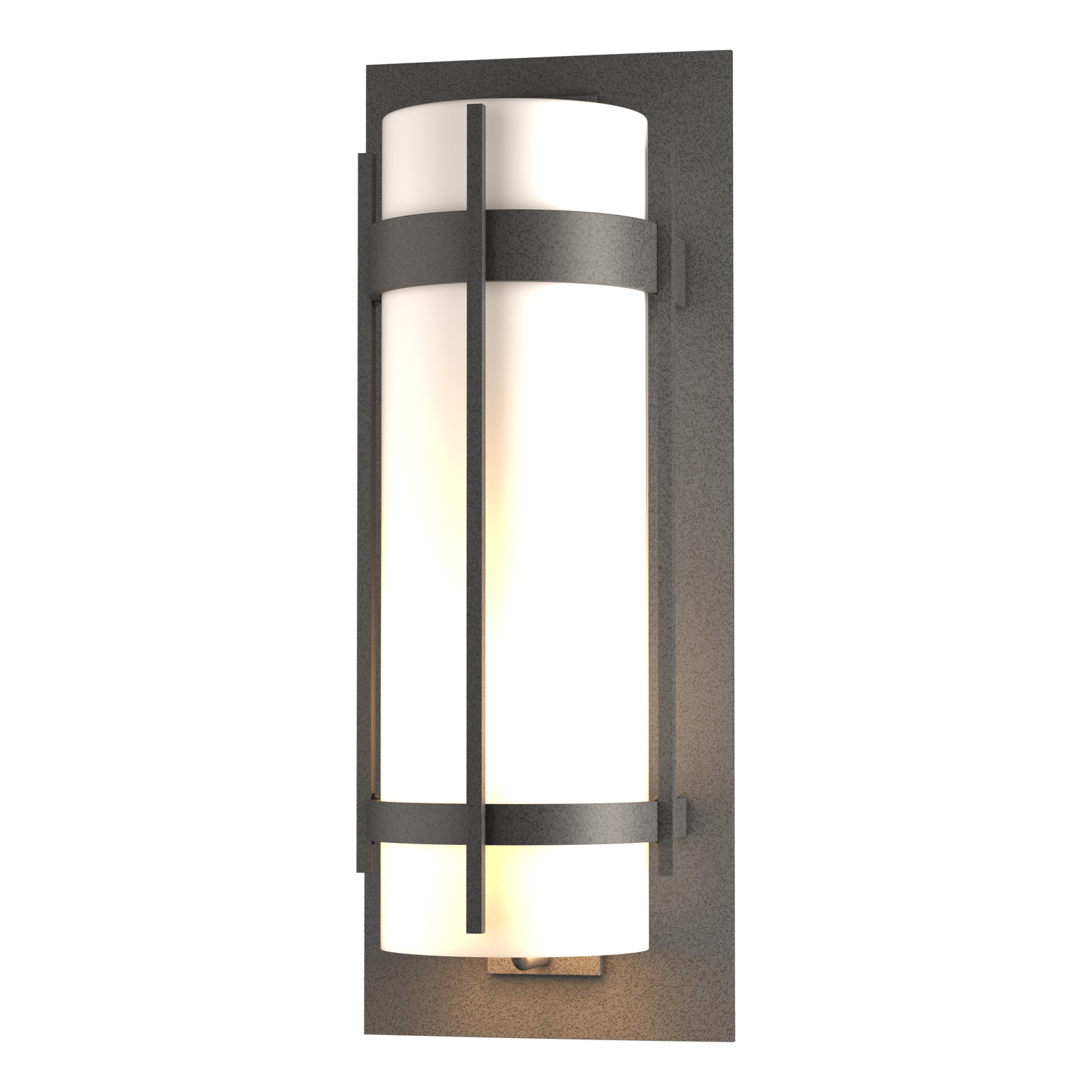 Hubbardton Forge Banded Extra Large Outdoor Sconce Outdoor l Wall Hubbardton Forge Coastal Natural Iron  