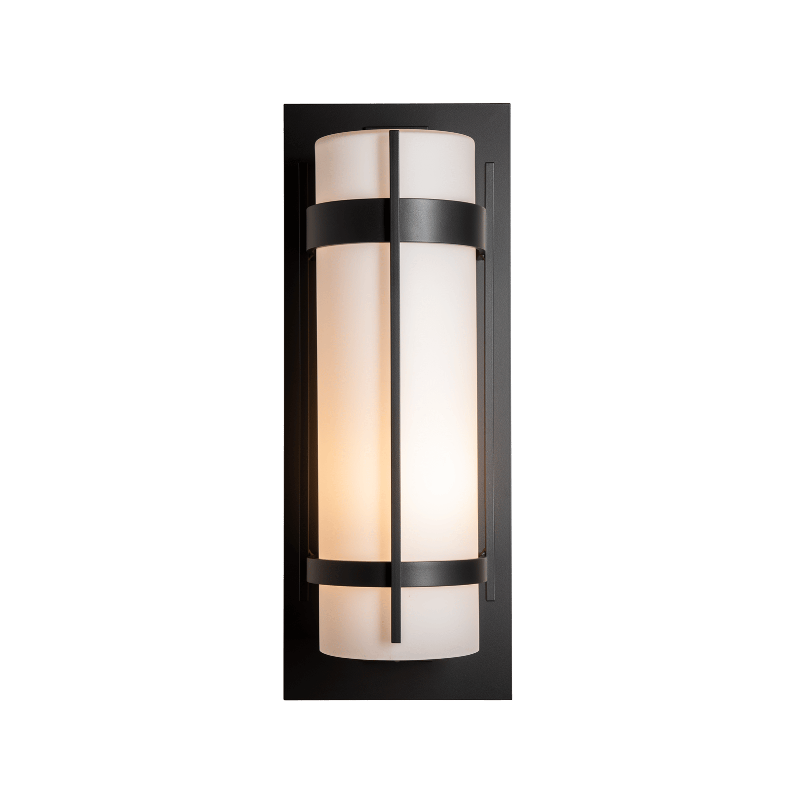 Hubbardton Forge Banded Extra Large Outdoor Sconce Outdoor l Wall Hubbardton Forge Coastal Black  