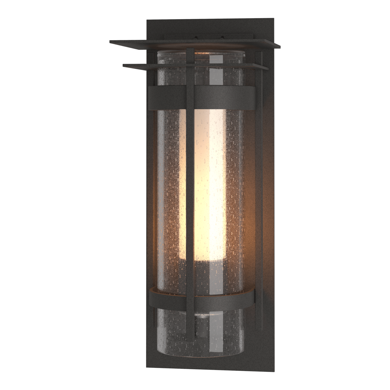 Hubbardton Forge Torch with Top Plate Outdoor Sconce Outdoor l Wall Hubbardton Forge Coastal Natural Iron  