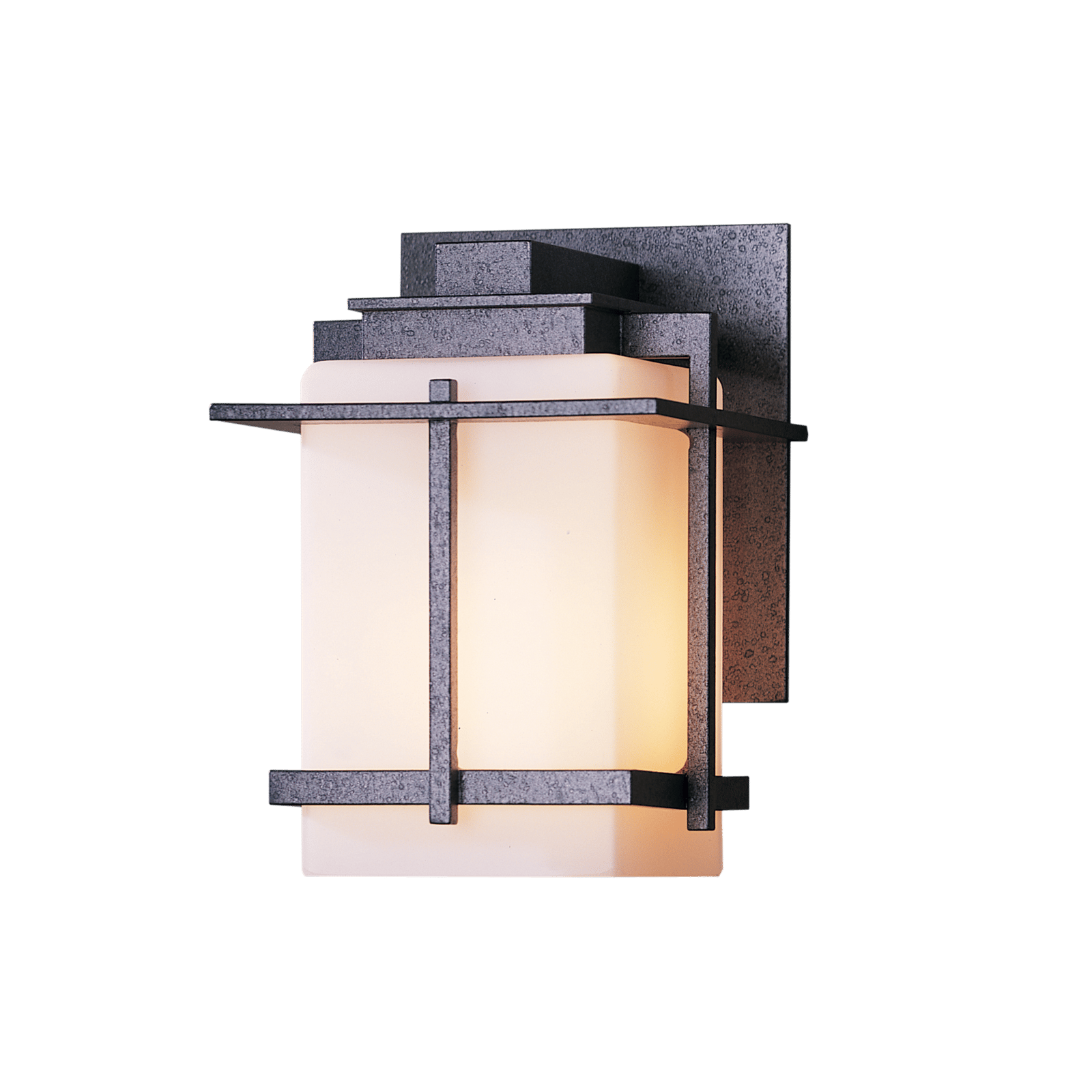 Hubbardton Forge Tourou Small Outdoor Sconce Outdoor l Wall Hubbardton Forge Coastal Natural Iron Opal Glass (GG) 