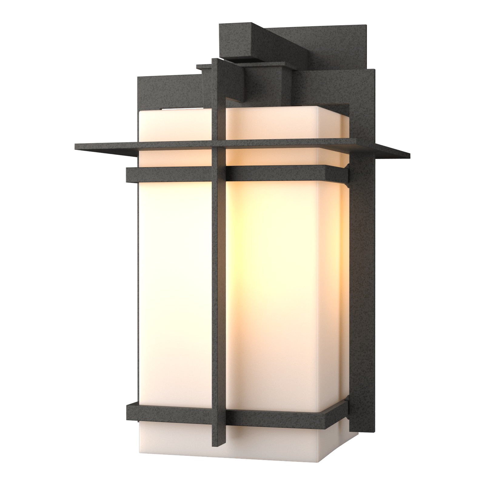 Hubbardton Forge Tourou Large Outdoor Sconce Outdoor l Wall Hubbardton Forge Coastal Natural Iron Opal Glass (GG) 