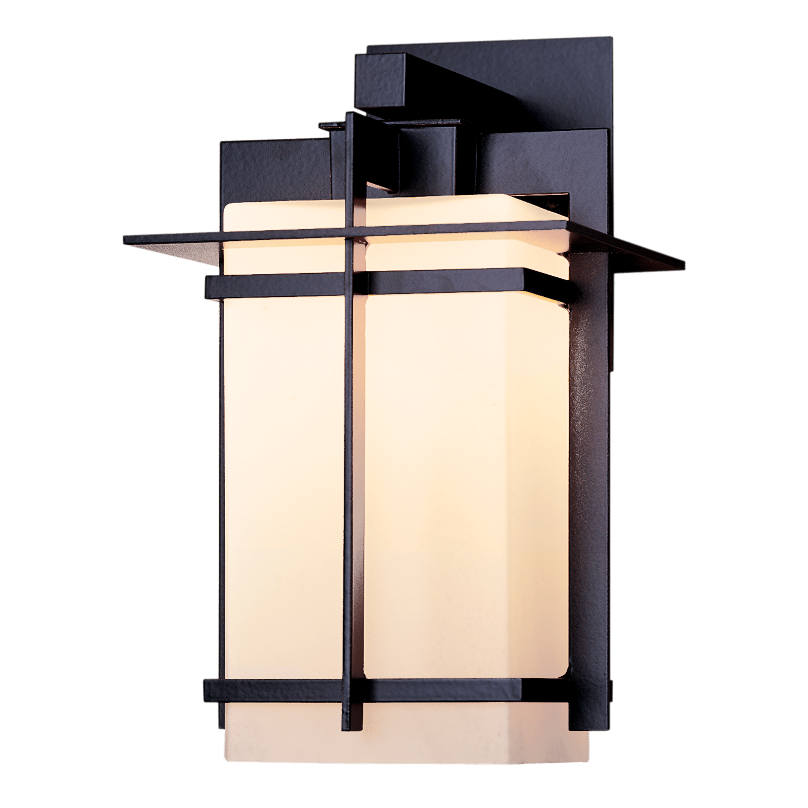 Hubbardton Forge Tourou Large Outdoor Sconce Outdoor l Wall Hubbardton Forge Coastal Black Opal Glass (GG) 