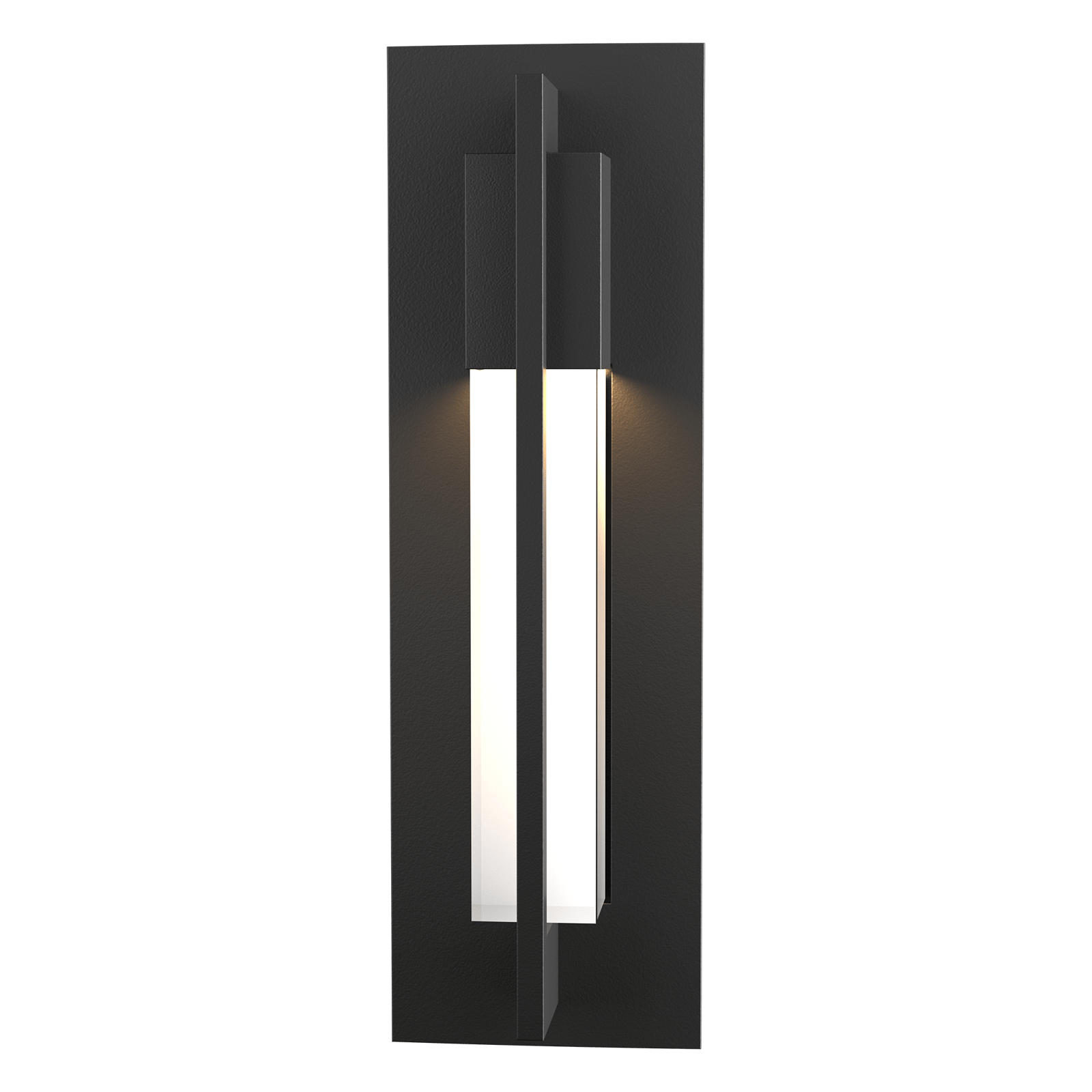 Hubbardton Forge Axis Small Outdoor Sconce Outdoor l Wall Hubbardton Forge Coastal Black Clear Glass (ZM) 