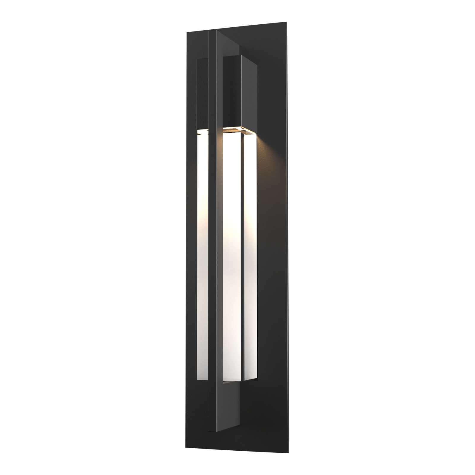 Hubbardton Forge Axis Outdoor Sconce Outdoor l Wall Hubbardton Forge Coastal Black Clear Glass (ZM) 