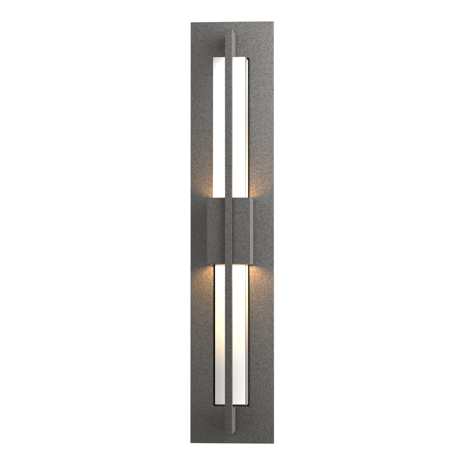 Hubbardton Forge Double Axis Small LED Outdoor Sconce Outdoor l Wall Hubbardton Forge Coastal Natural Iron Clear Glass (ZM) 