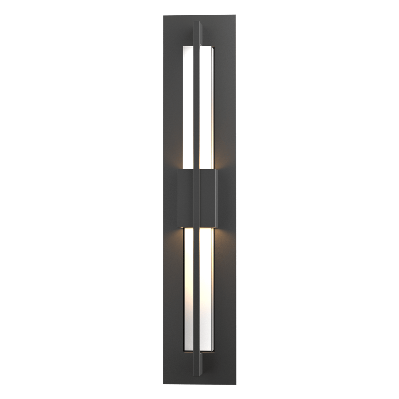 Hubbardton Forge Double Axis Small LED Outdoor Sconce Outdoor l Wall Hubbardton Forge Coastal Black Clear Glass (ZM) 