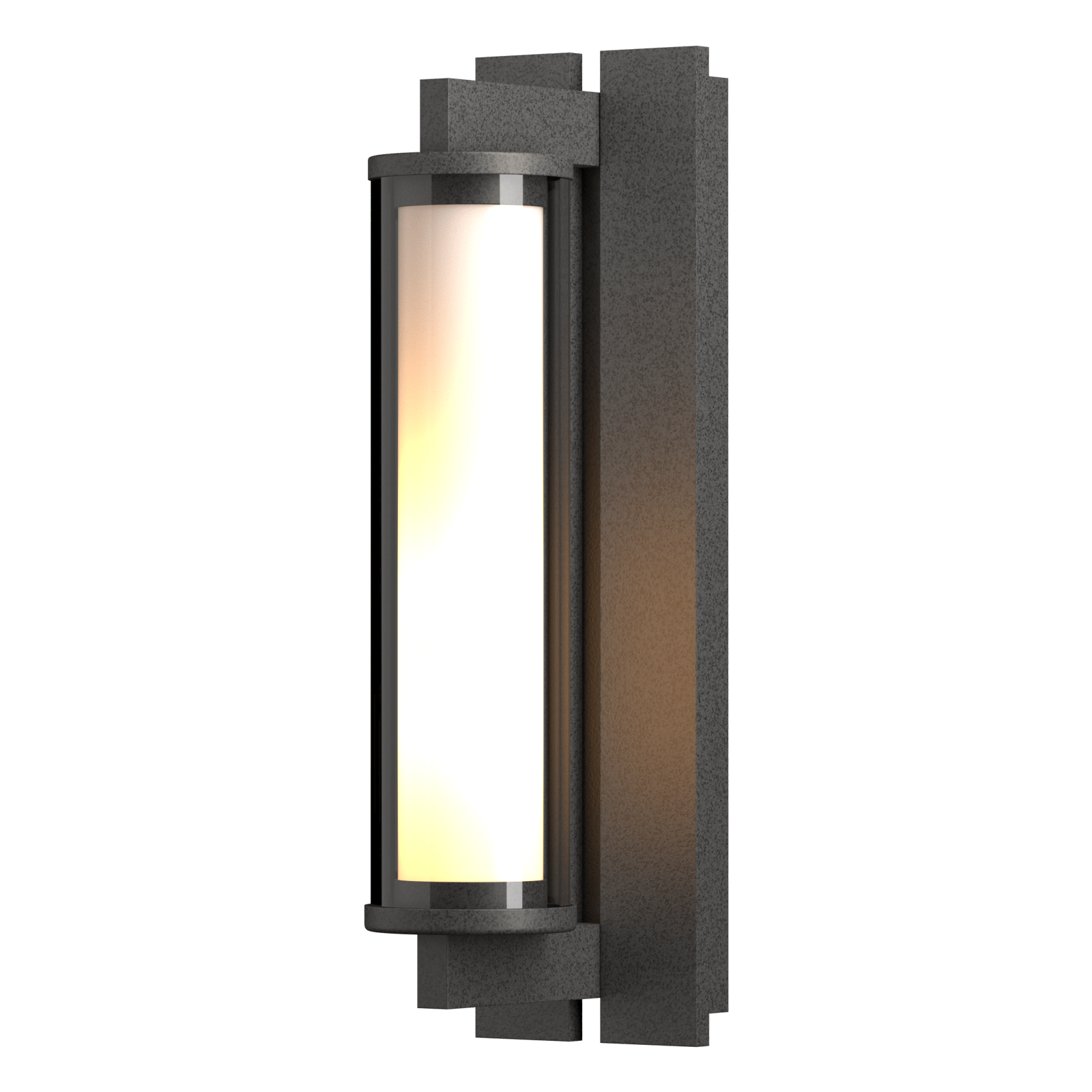 Hubbardton Forge Fuse Outdoor Sconce Outdoor l Wall Hubbardton Forge Coastal Natural Iron Clear Glass (ZM) 