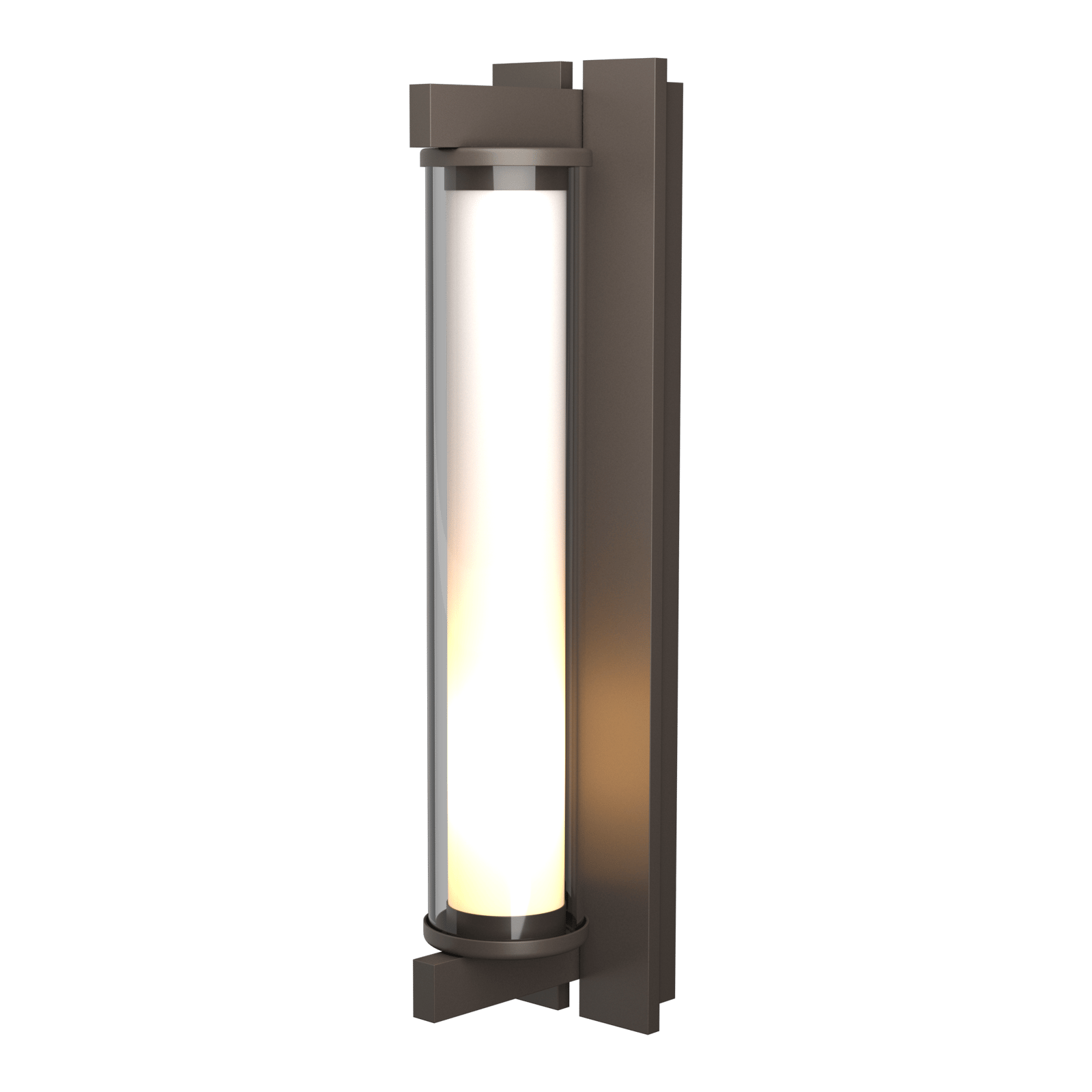 Hubbardton Forge Fuse Large Outdoor Sconce Outdoor l Wall Hubbardton Forge Coastal Dark Smoke Clear Glass (ZM) 