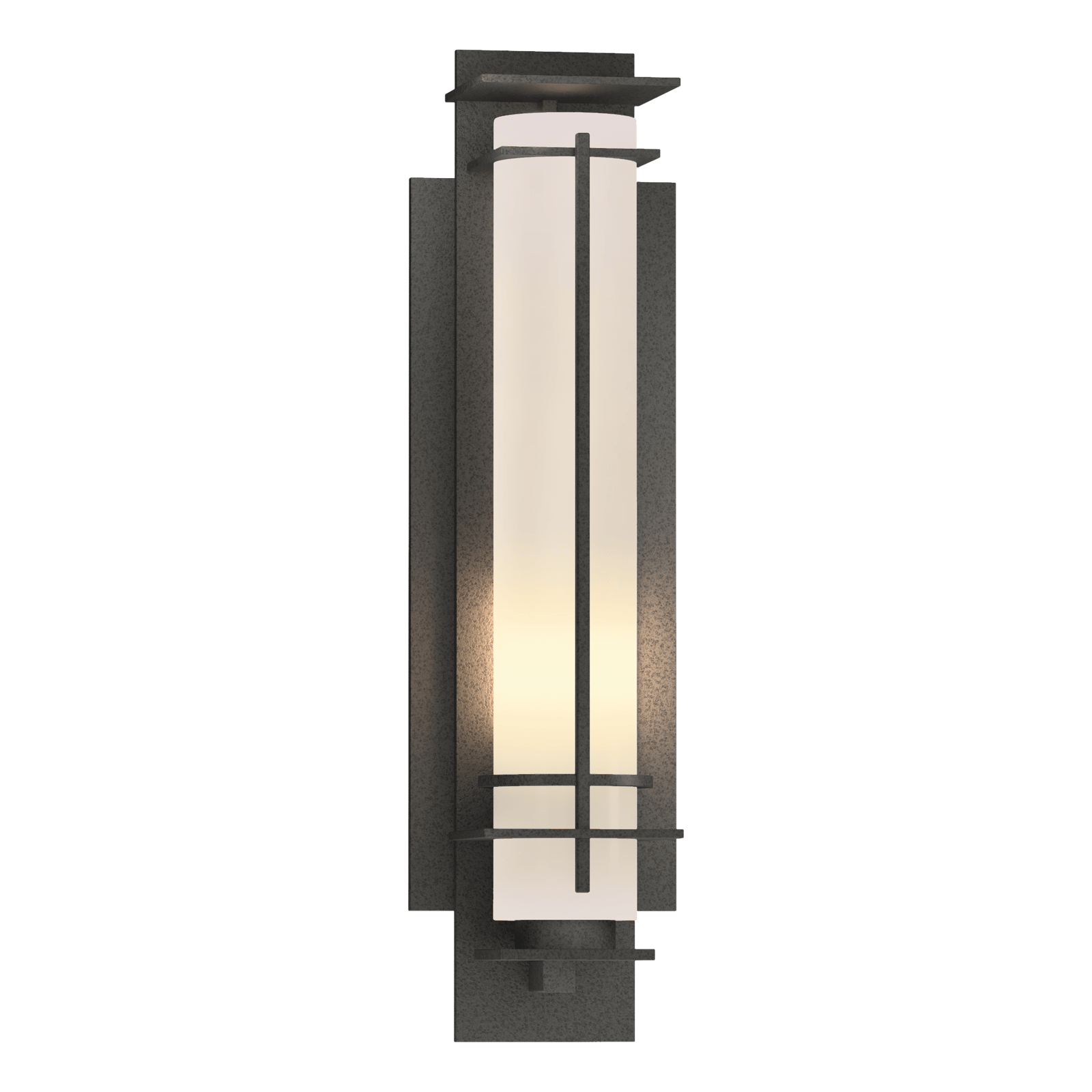 Hubbardton Forge After Hours Small Outdoor Sconce Outdoor l Wall Hubbardton Forge Coastal Natural Iron Opal Glass (GG) 