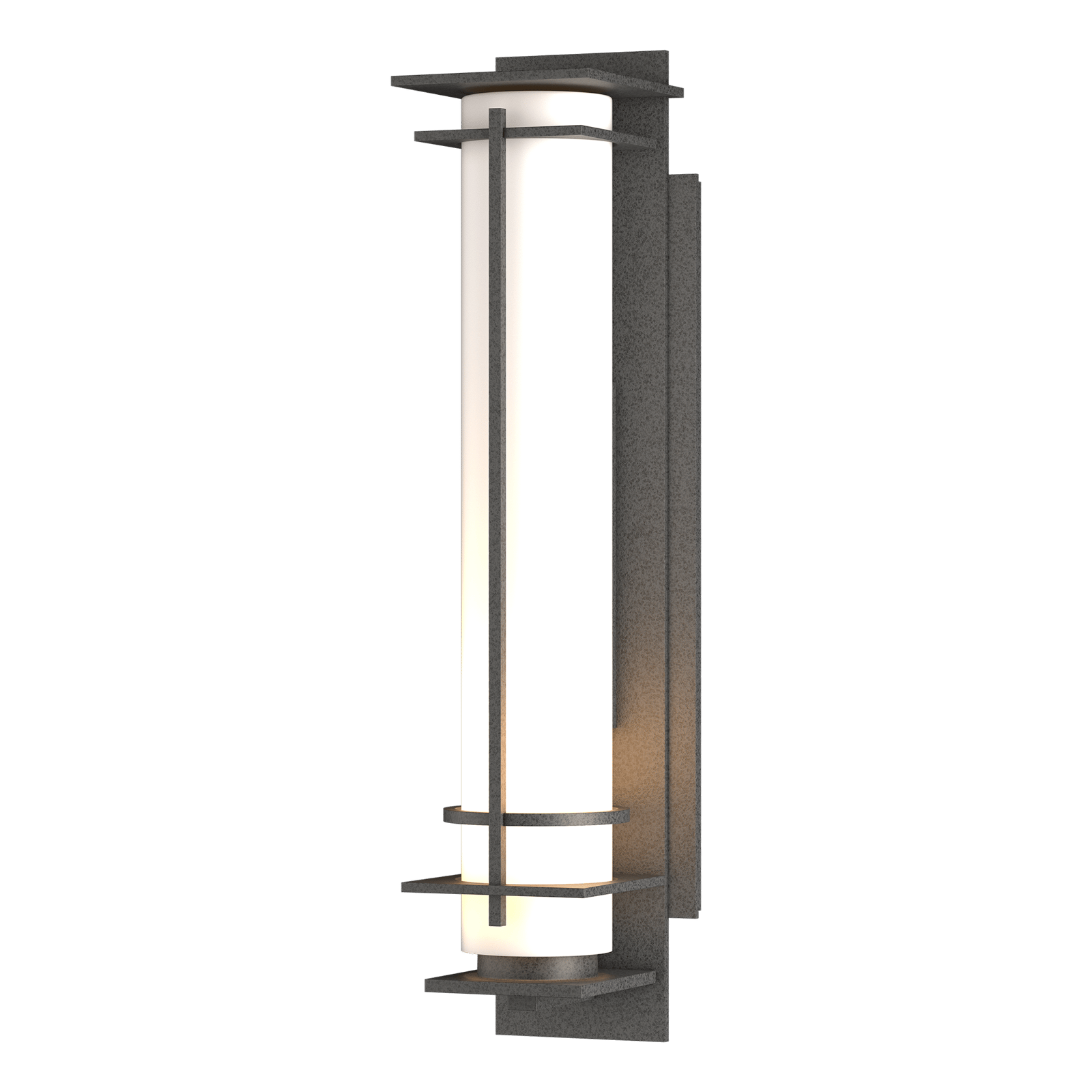 Hubbardton Forge After Hours Outdoor Sconce Outdoor l Wall Hubbardton Forge Coastal Natural Iron Opal Glass (GG) 