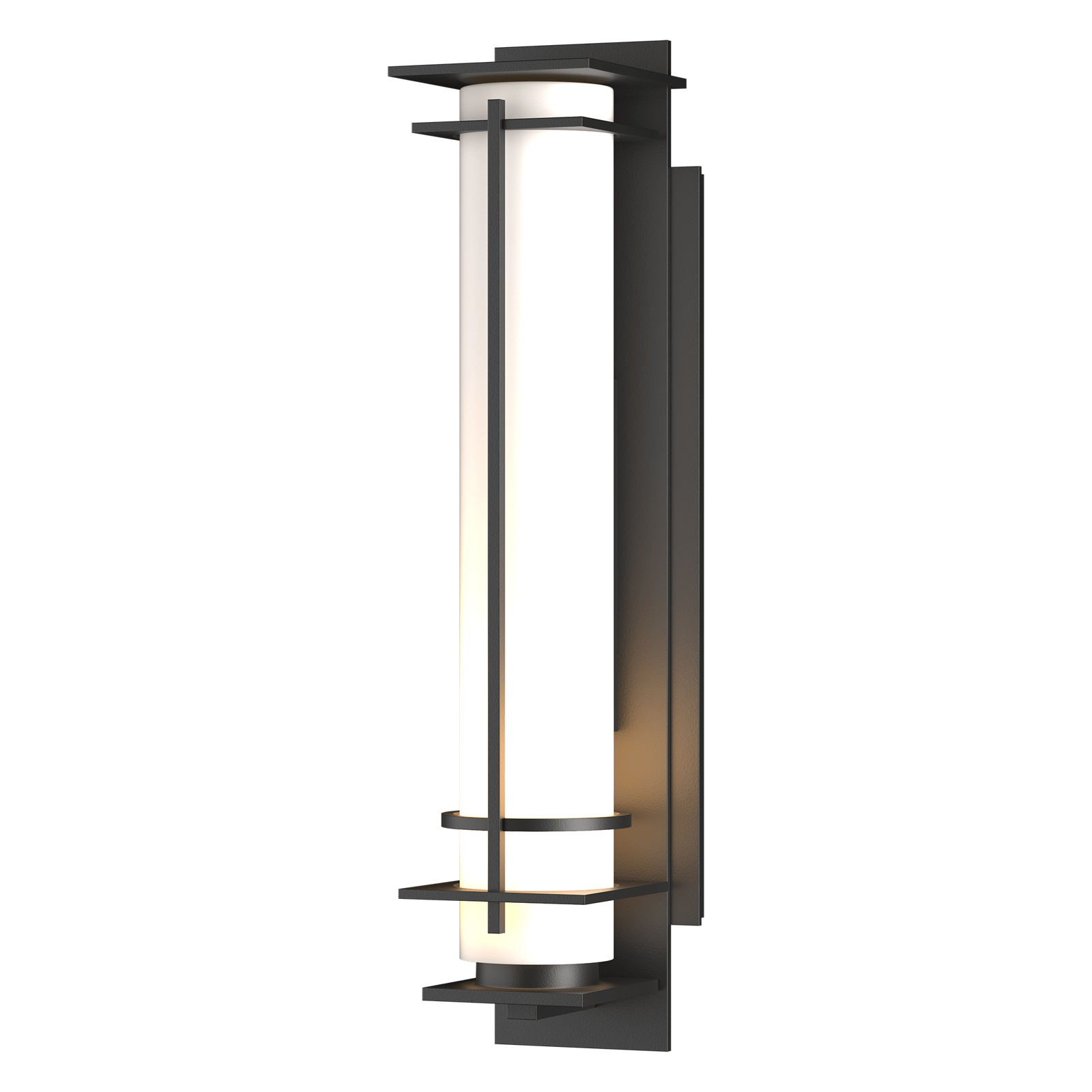 Hubbardton Forge After Hours Outdoor Sconce Outdoor l Wall Hubbardton Forge Coastal Black Opal Glass (GG) 