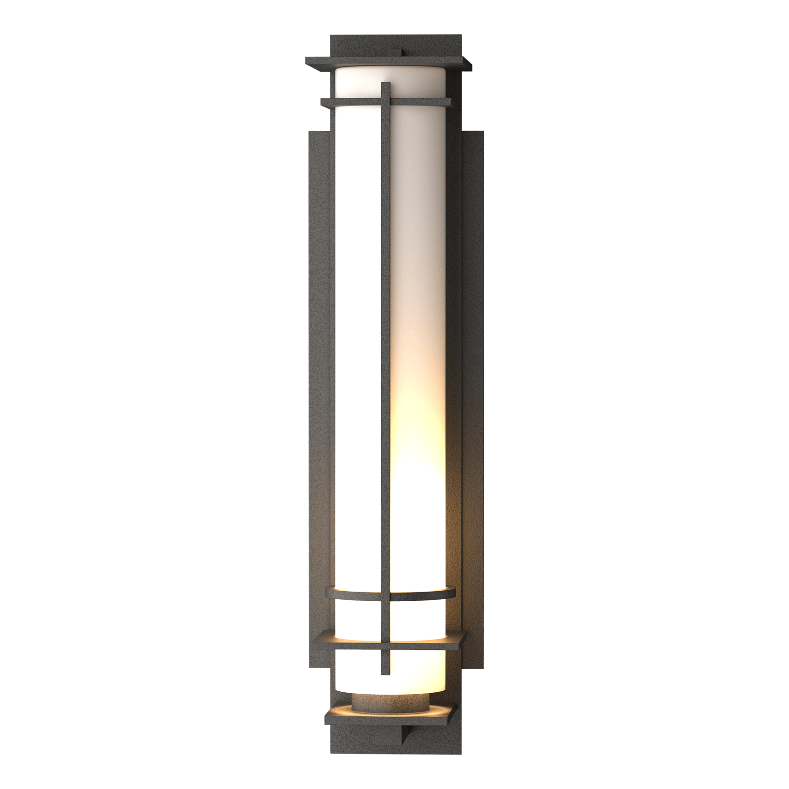 Hubbardton Forge After Hours Large Outdoor Sconce Outdoor l Wall Hubbardton Forge Coastal Natural Iron Opal Glass (GG) 