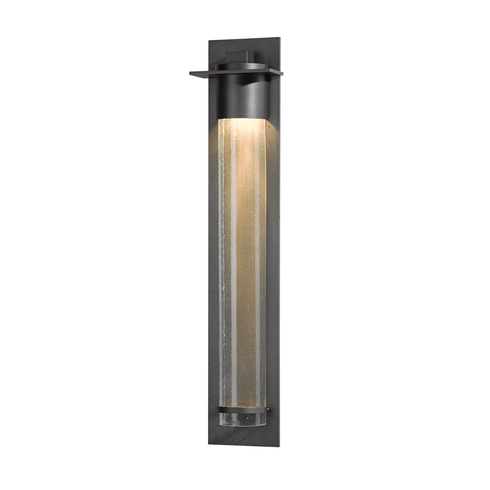 Hubbardton Forge Airis Large Dark Sky Friendly Outdoor Sconce Outdoor l Wall Hubbardton Forge Coastal Natural Iron Seeded Clear Glass (II) 