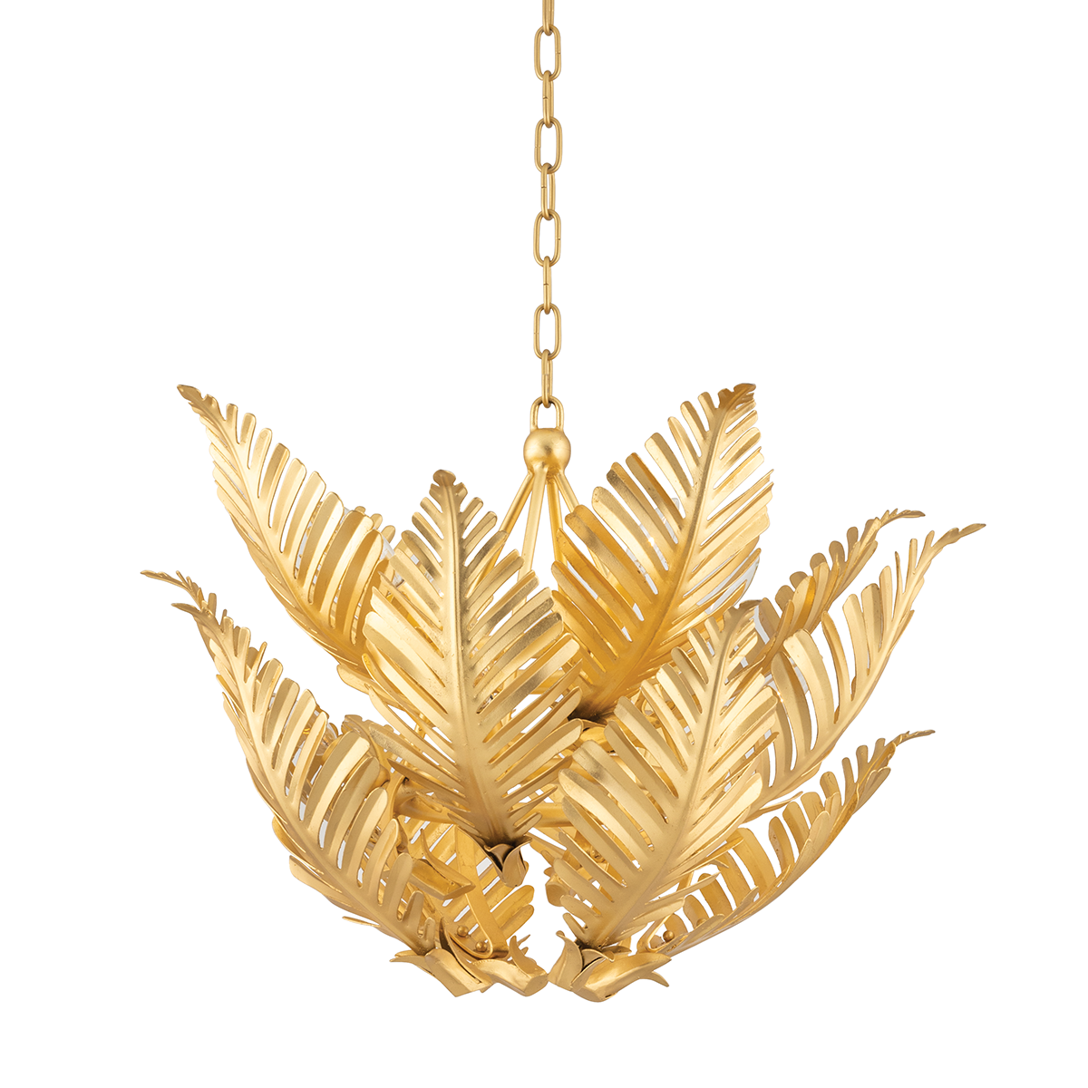Corbett Lighting Tropicale Pendant Chandelier Corbett Gold Leaf 26.5x22 