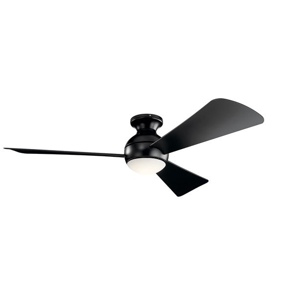 Kichler 54 Inch Sola Fan LED 330152 | Overstock Indoor Fan Overstock / Open Box Satin Black  