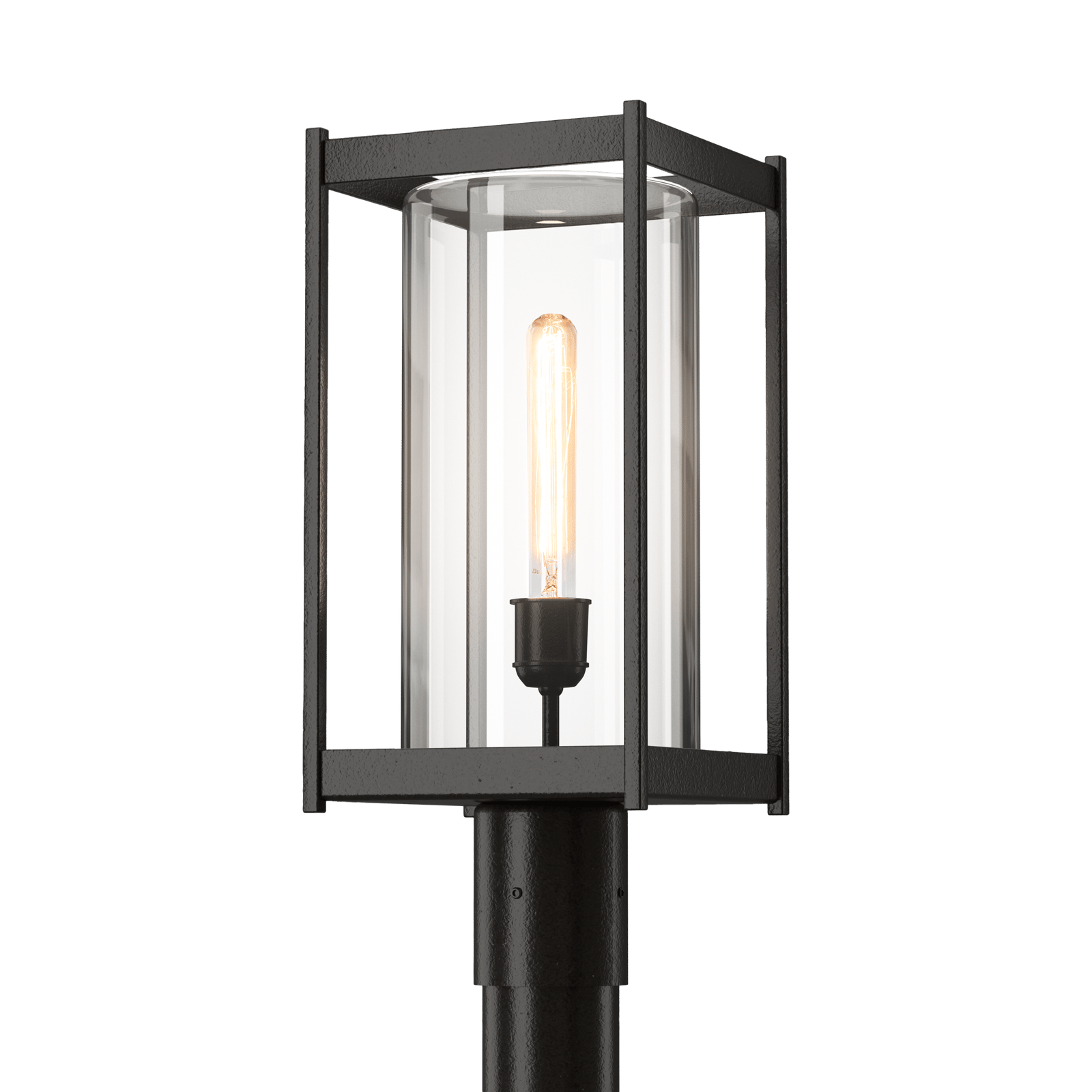 Hubbardton Forge Cela Outdoor Post Light Outdoor l Post/Pier Mounts Hubbardton Forge Coastal Oil Rubbed Bronze Clear Glass (ZM) 
