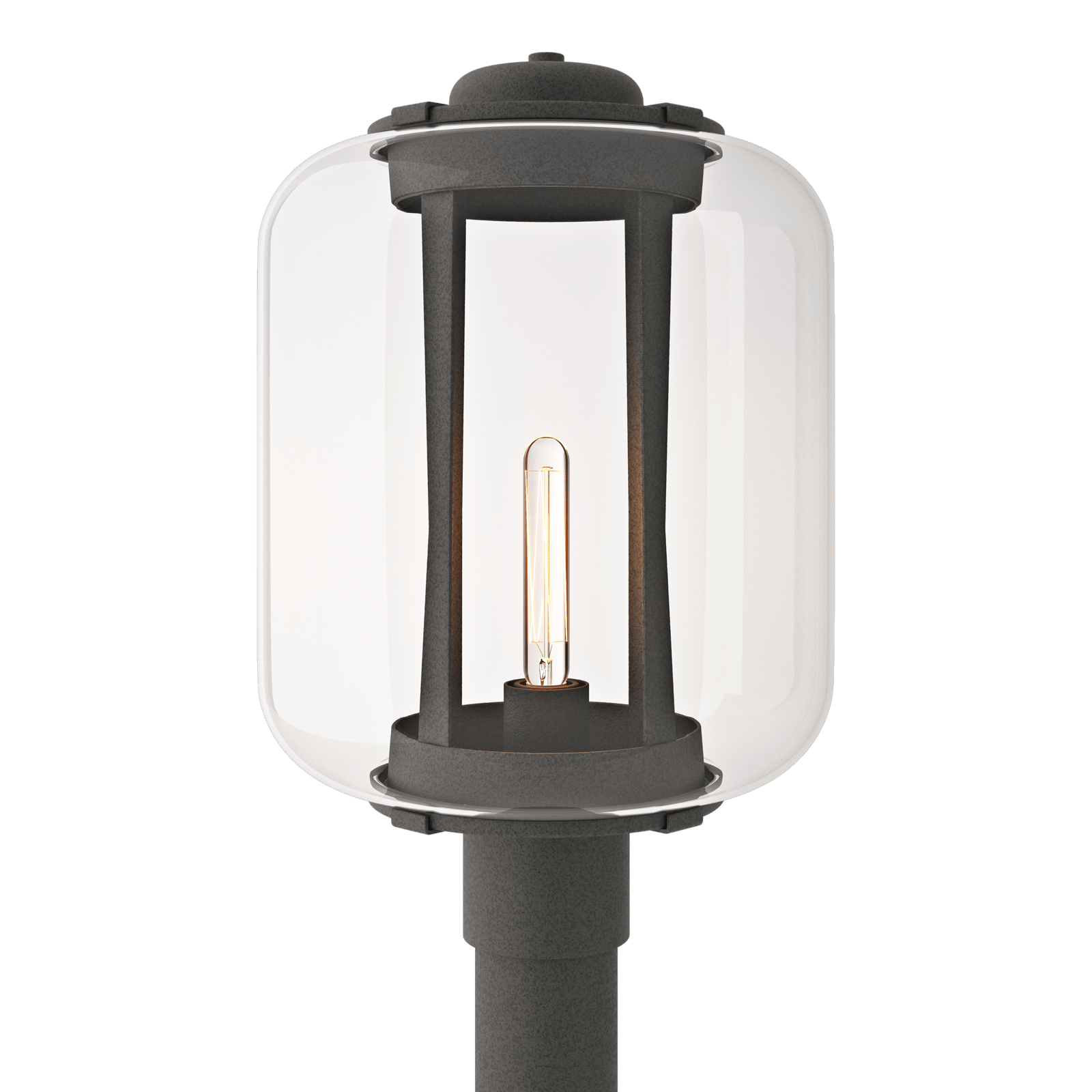 Hubbardton Forge Fairwinds Extra Large Outdoor Post Light Outdoor l Post/Pier Mounts Hubbardton Forge Coastal Natural Iron Clear Glass (ZM) 