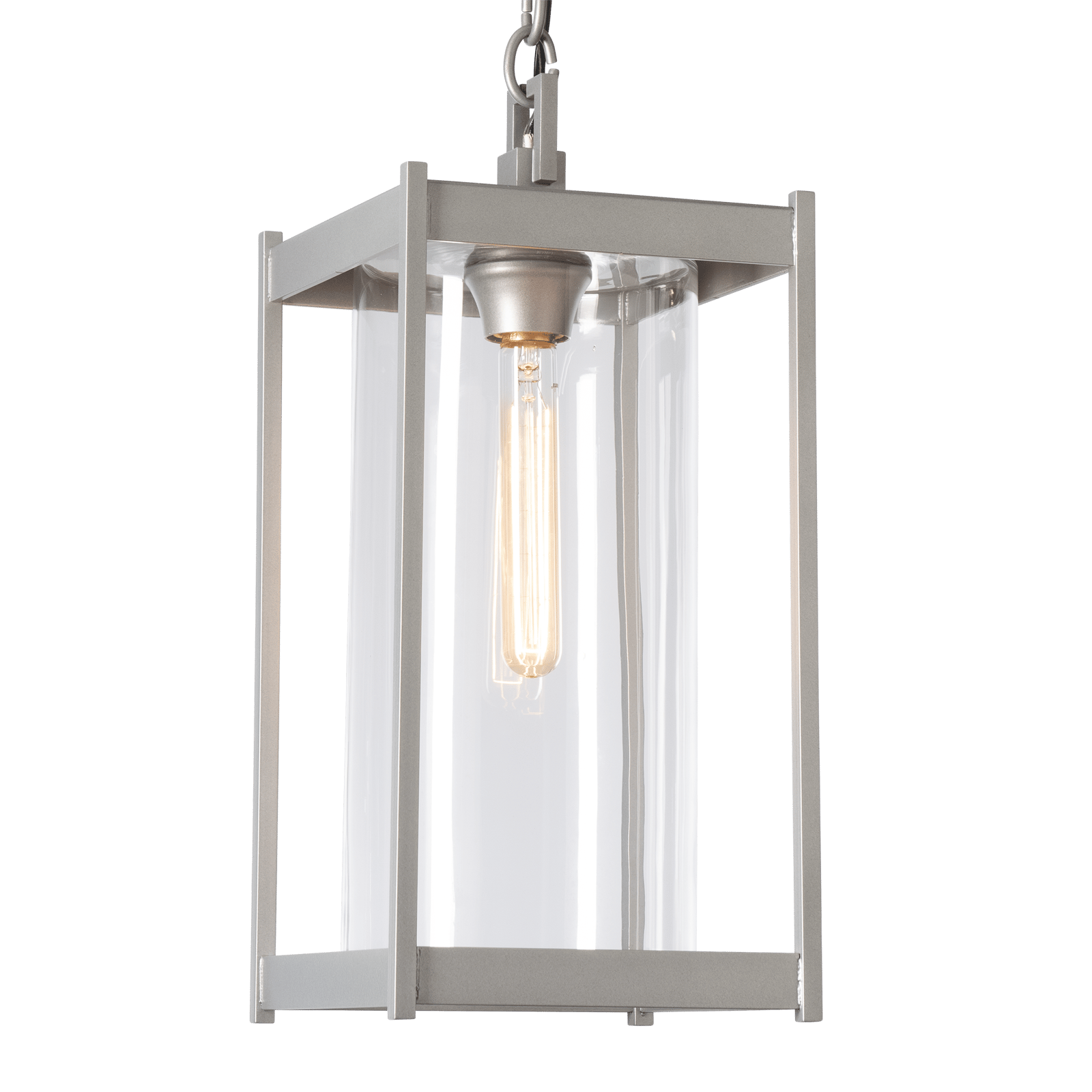 Hubbardton Forge Cela Large Outdoor Lantern Outdoor l Wall Hubbardton Forge Coastal Burnished Steel Clear Glass (ZM) 