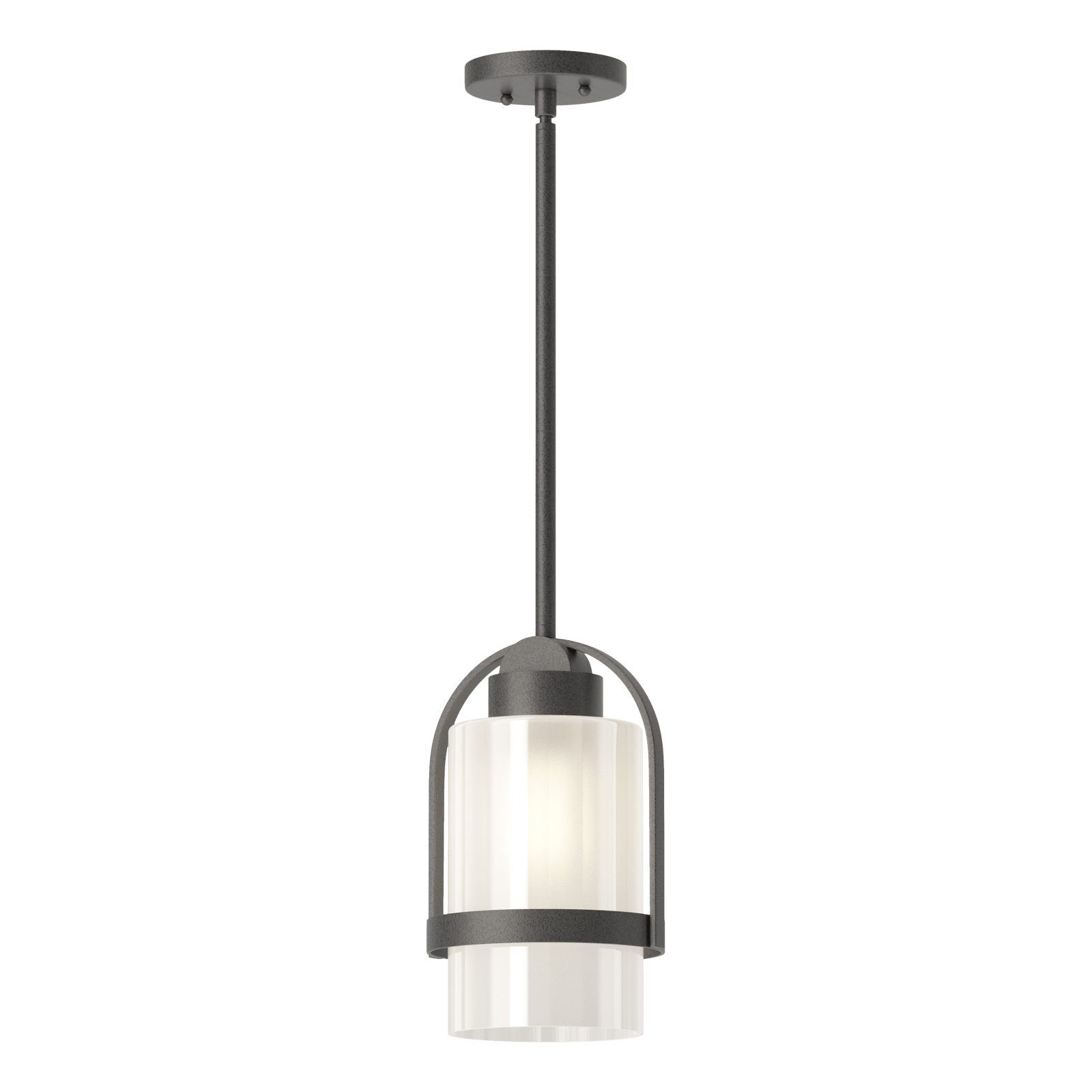 Hubbardton Forge Alcove Outdoor Pendant Outdoor Light Fixture l Hanging Hubbardton Forge Coastal Natural Iron Frosted Glass (FD) 