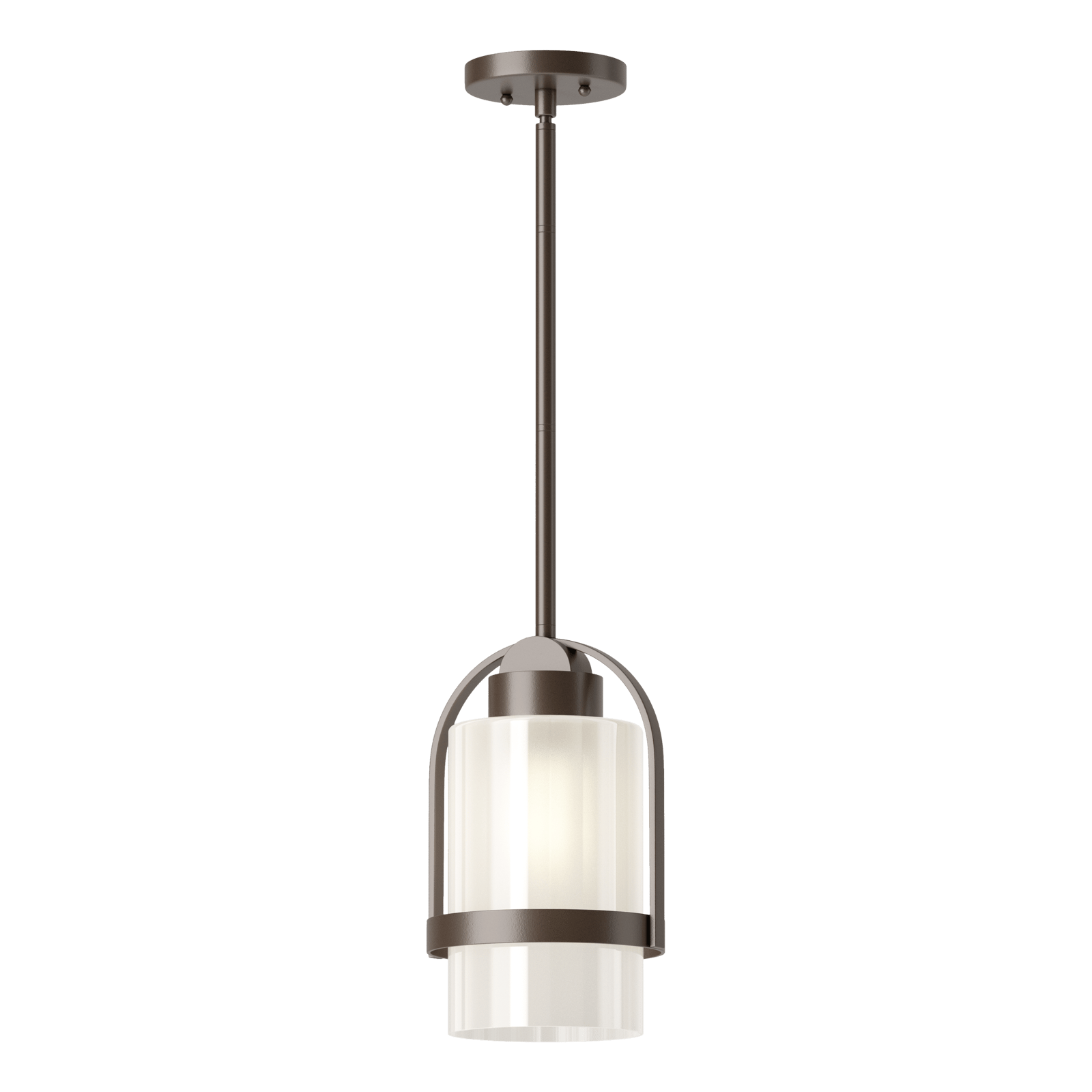 Hubbardton Forge Alcove Outdoor Pendant Outdoor Light Fixture l Hanging Hubbardton Forge Coastal Bronze Frosted Glass (FD) 