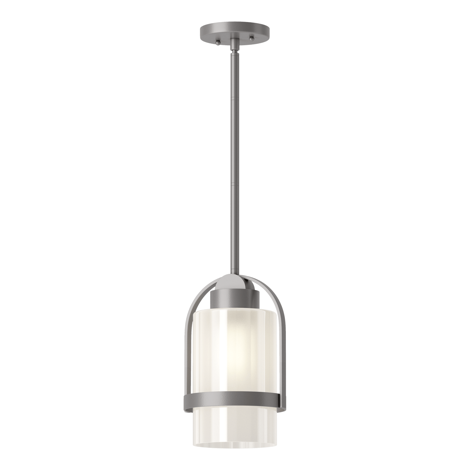 Hubbardton Forge Alcove Outdoor Pendant Outdoor Light Fixture l Hanging Hubbardton Forge Coastal Burnished Steel Frosted Glass (FD) 
