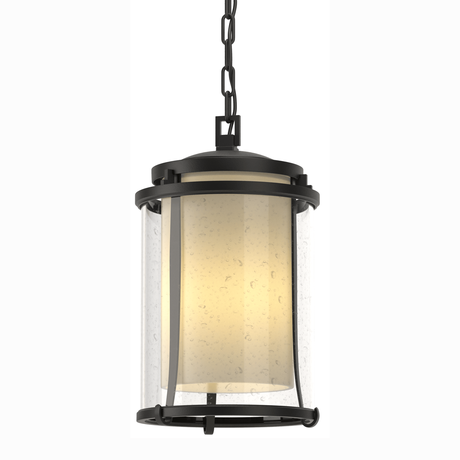 Hubbardton Forge Meridian Large Outdoor Ceiling Fixture Outdoor l Wall Hubbardton Forge Coastal Black Seeded Glass with Opal Diffuser (ZS) 