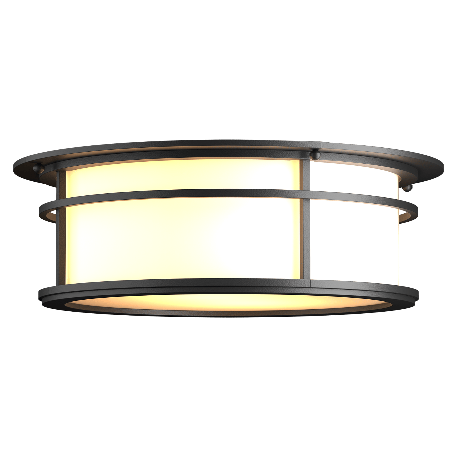 Hubbardton Forge Province Outdoor Flush Mount Outdoor l Wall Hubbardton Forge Coastal Black Opal Glass (GG) 