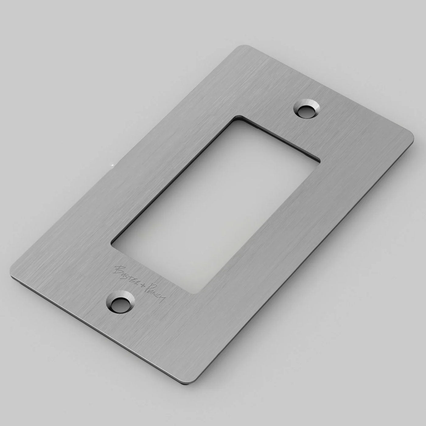 Buster + Punch Wall Plates l 1 Gang Lighting Controls Buster + Punch Steel  