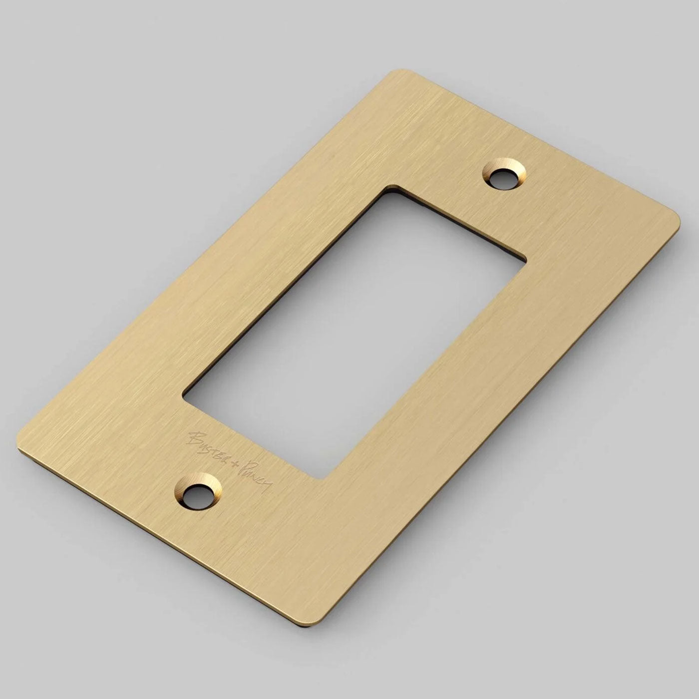 Buster + Punch Wall Plates l 1 Gang Lighting Controls Buster + Punch Brass  