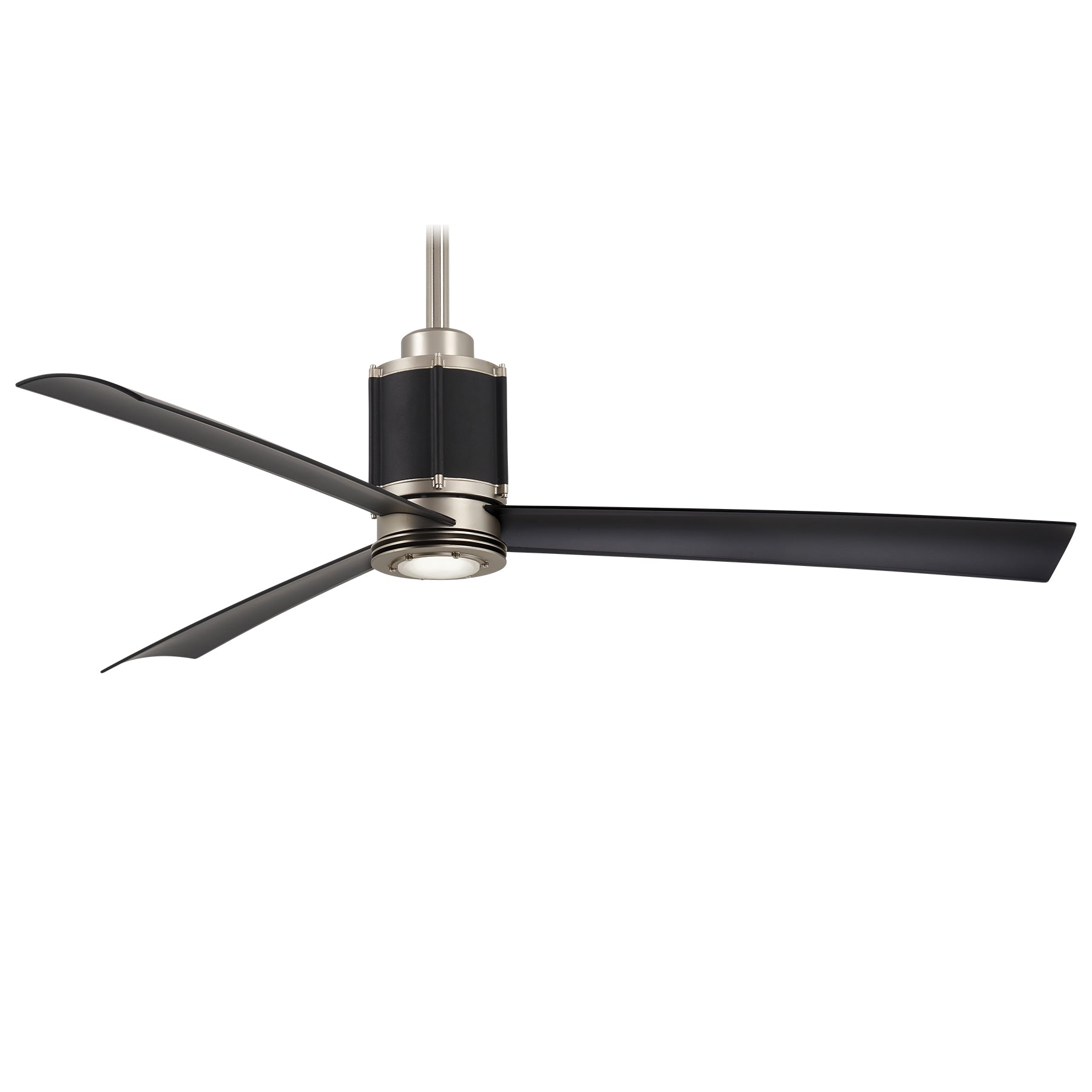 Minka-Aire Gear LED 54" Ceiling Fan Ceiling Fan Minka-Aire Brushed Steel and Sand Black Finish  