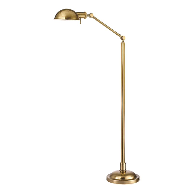 Hudson Valley Lighting Girard Floor Lamp Lamp Hudson Valley Lighting Vintage Brass  
