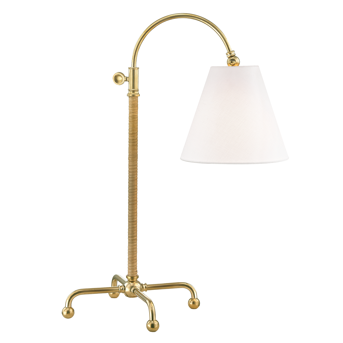 Hudson Valley Lighting Curves No.1 Table Lamp Lamp Hudson Valley Lighting Aged Brass  