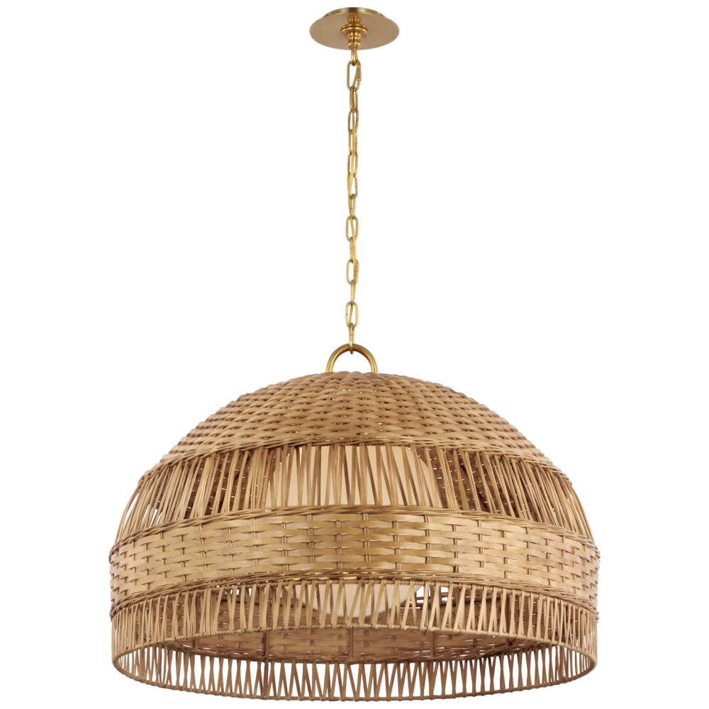 Visual Comfort & Co. Whit Extra Large Dome Hanging Shade Ceiling Lights Visual Comfort & Co.   