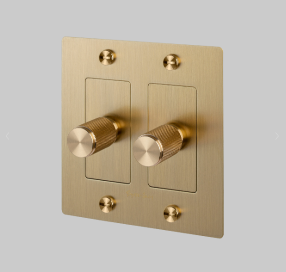 Buster + Punch Complete 2G Dimmer Kit Lighting Controls Buster + Punch Brass n/a Brass