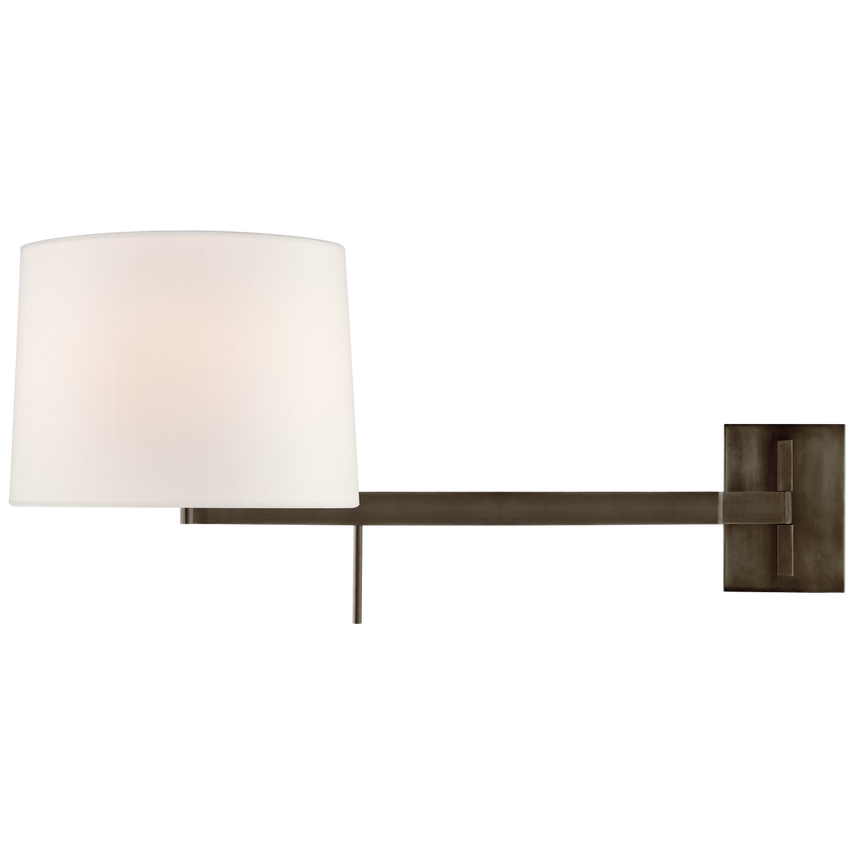 Visual Comfort & Co. Sweep Medium Right Articulating Sconce Wall Lights Visual Comfort & Co. Bronze  