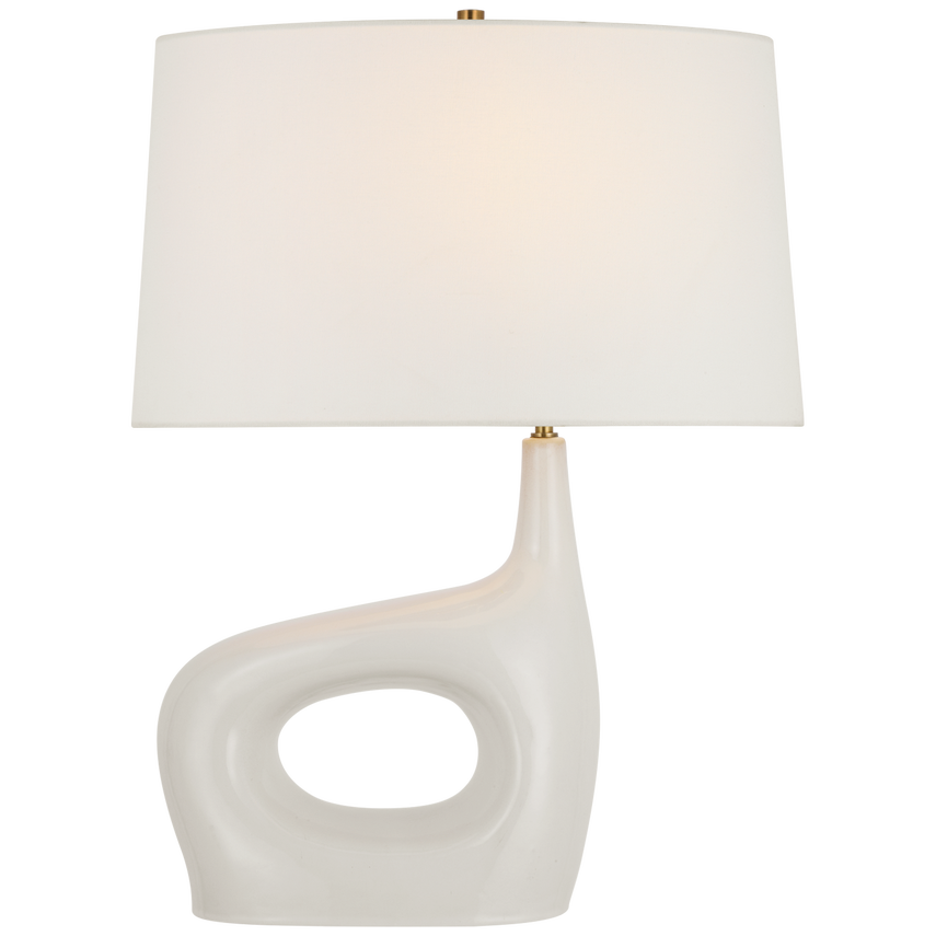 Visual Comfort & Co. Sutro Medium Left Table Lamp Table Lamps Visual Comfort & Co. Ivory  