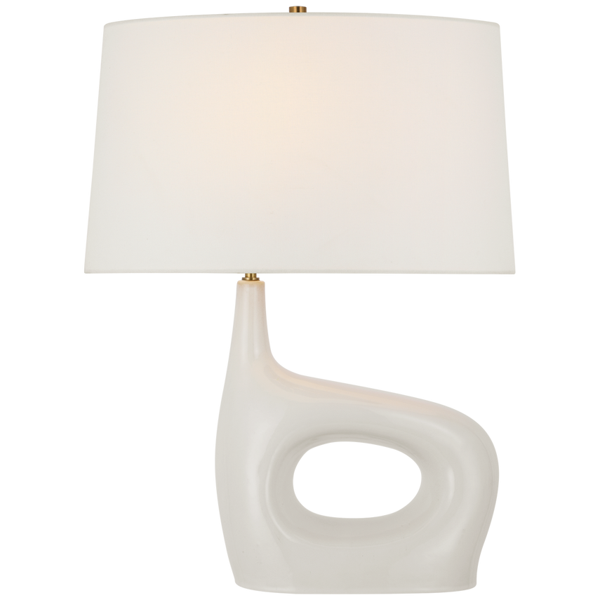 Visual Comfort & Co. Sutro Medium Right Table Lamp Table Lamps Visual Comfort & Co. Ivory  