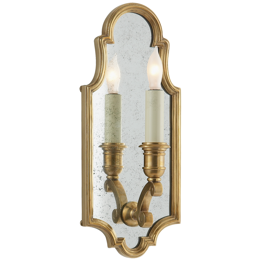 Visual Comfort & Co. Sussex Small Framed Sconce Wall Lights Visual Comfort & Co. Antique-Burnished Brass  
