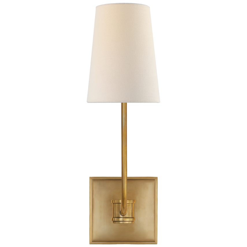Visual Comfort & Co. Venini Single Sconce Wall Lights Visual Comfort & Co. Antique-Burnished Brass  