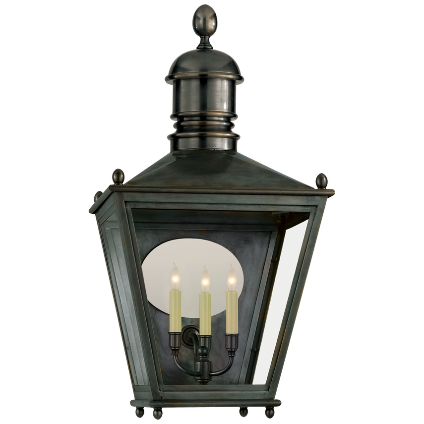 Visual Comfort & Co. Sussex Large 3/4 Lantern Outdoor Lighting Visual Comfort & Co. Bronze  