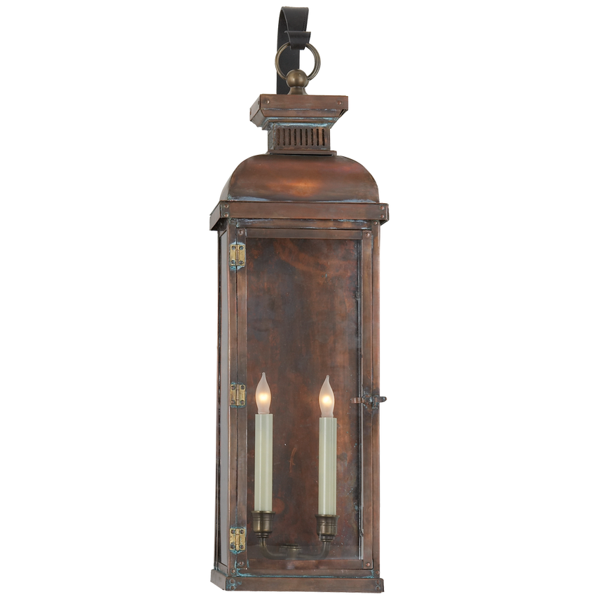 Visual Comfort & Co. Suffork Tall Scroll Arm Lantern Outdoor Lighting Visual Comfort & Co. Natural Copper  