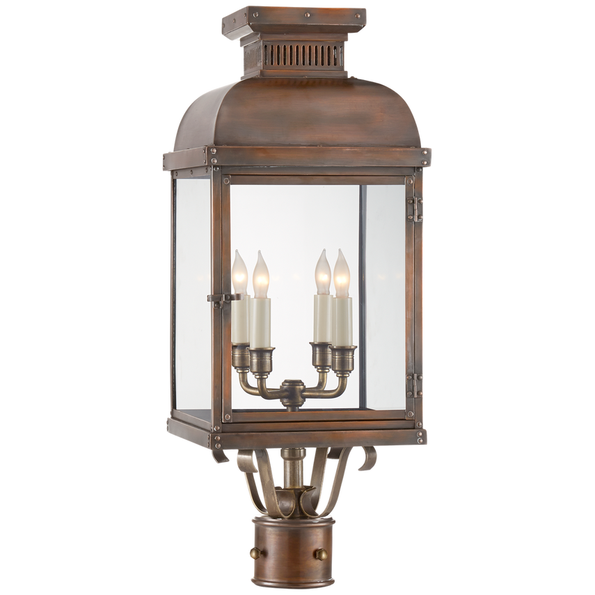 Visual Comfort & Co. Suffork Post Lantern Outdoor Lighting Visual Comfort & Co. Natural Copper  