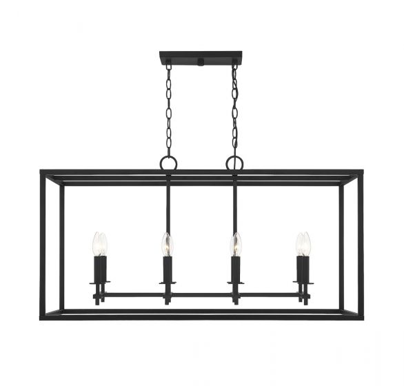 Savoy House Meridian  Outdoor | Linear Chandelier Outdoor | Linear Chandelier Savoy House 39x15.58x20.58 Black 