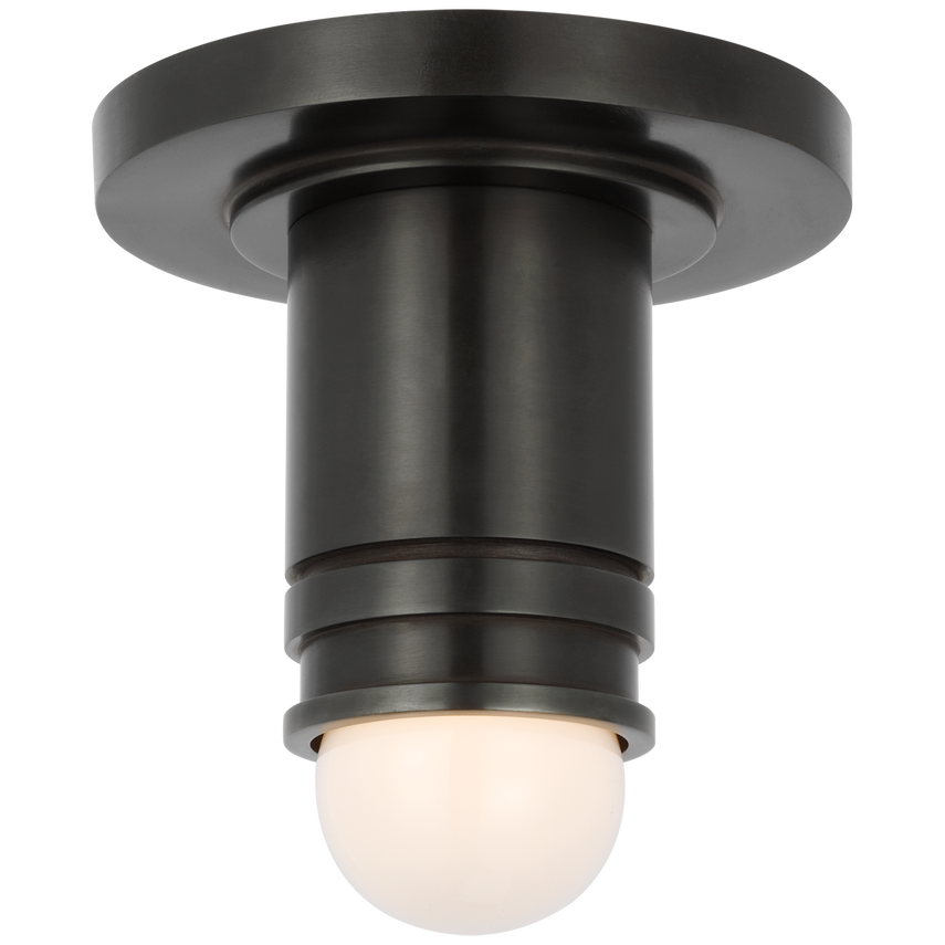 Visual Comfort & Co. Top Hat Mini Monopoint Flush Mount Ceiling Lights Visual Comfort & Co. Bronze  