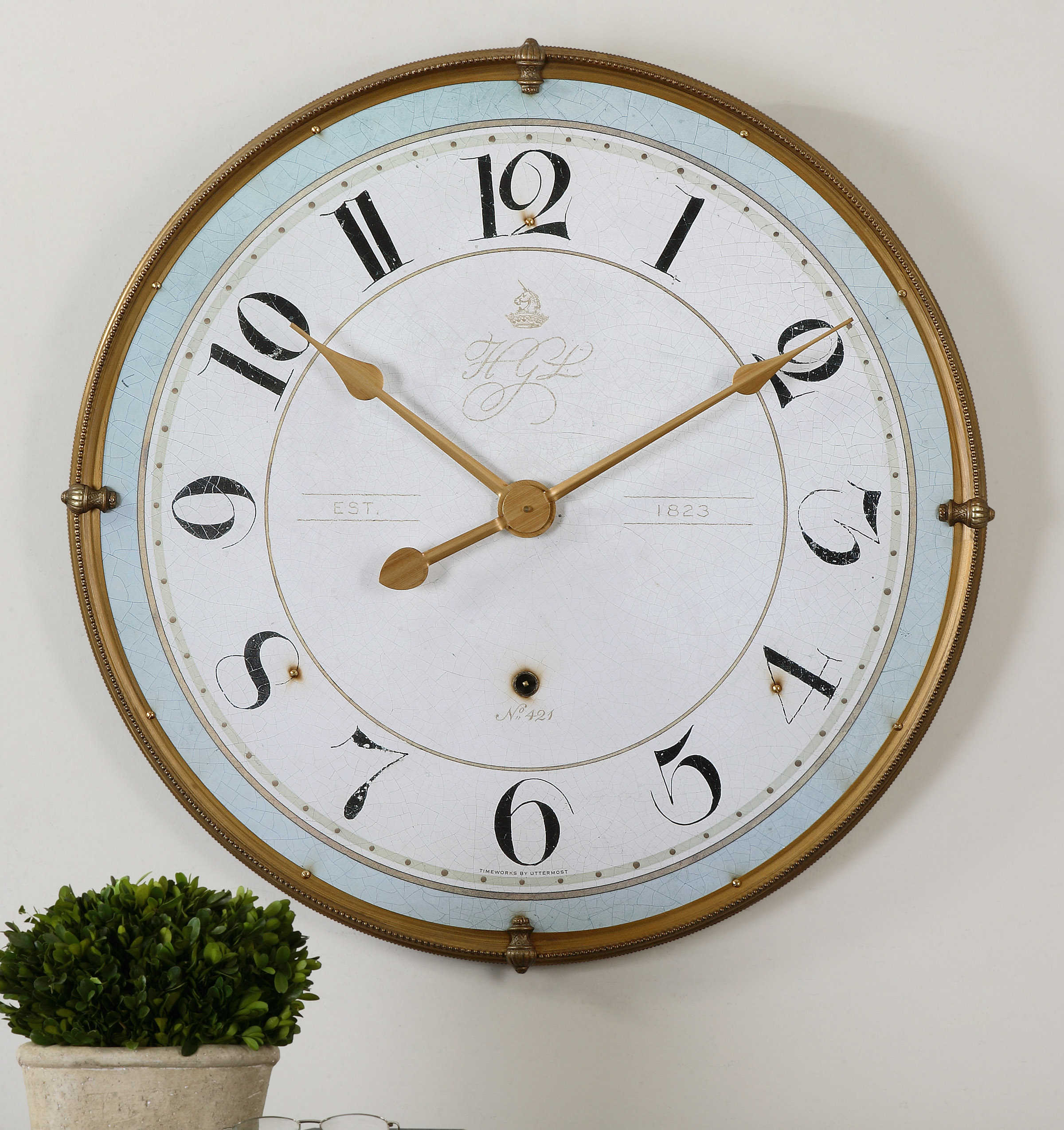 Uttermost Torriana Wall Clock Décor/Home Accent Uttermost MDF / METAL  