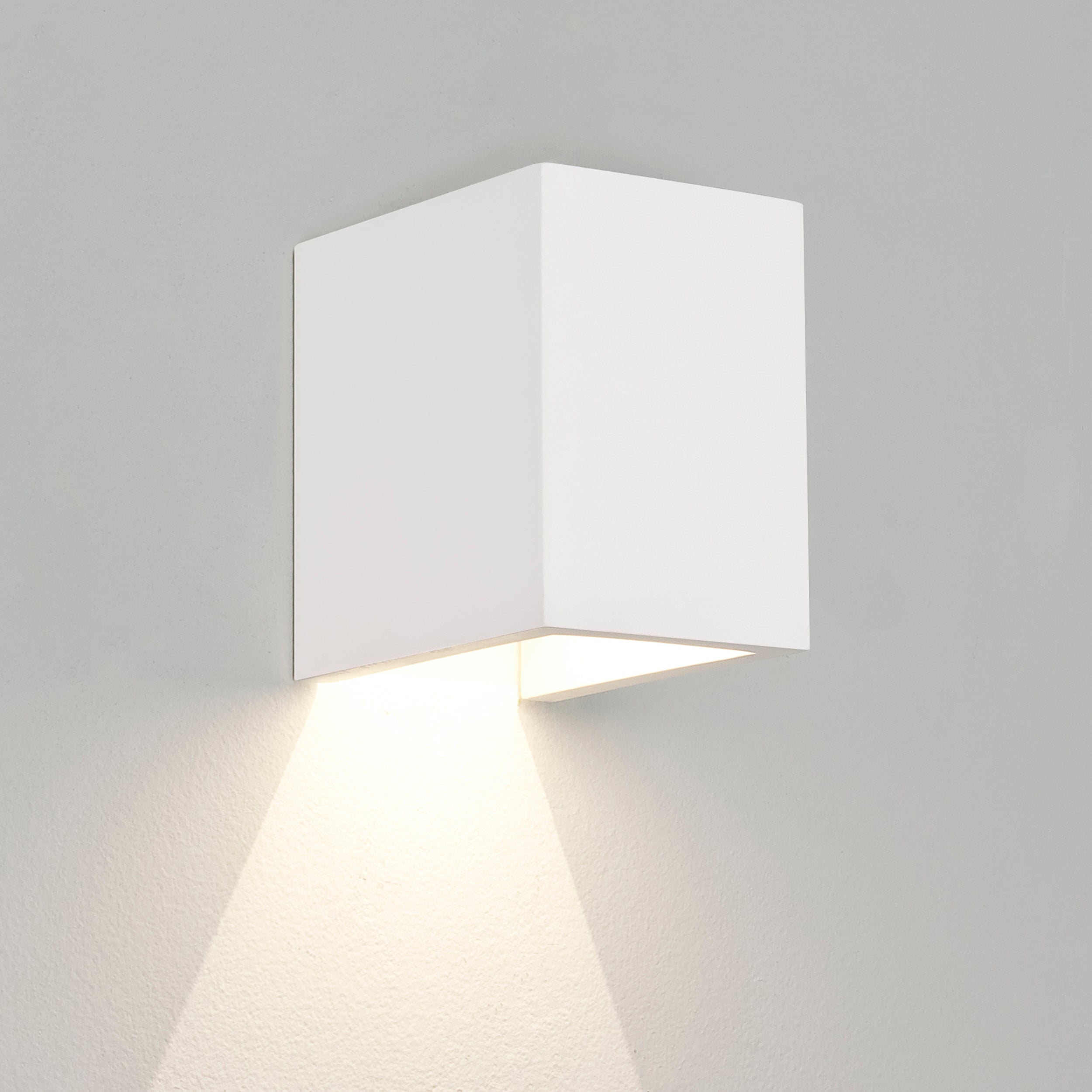 Astro Lighting Parma Wall Light Fixtures Astro Lighting 3.94x2.76x3.94 Plaster Yes (Integral), High Power LED
